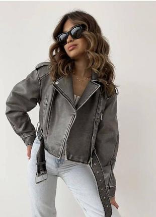 Жіноча косуха,косуха женская,кожанка,вінтажна,винтажная,куртка с екокожи,куртка з...