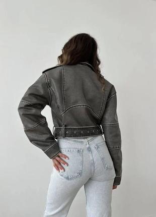 Жіноча косуха,косуха женская,кожанка,вінтажна,винтажная,куртка с екокожи,куртка з...