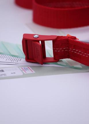 Ремінь off-white classic industrial belt red7 фото