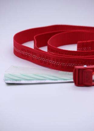 Ремінь off-white classic industrial belt red3 фото