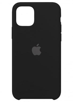 Силиконовый чехол silicone case для iphone 11 черный black 18 (бампер)