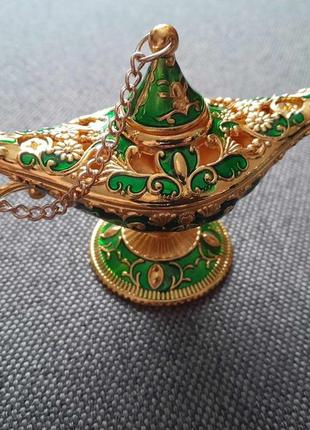 Лампа аладина в винтажном стиле (зеленая)