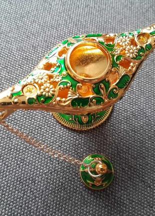 Лампа аладина в винтажном стиле (зеленая)