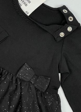 Детское нарядное / праздничное черное платье  h&m2 фото