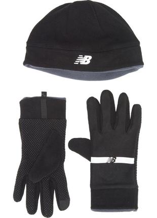 Набір шапка з рукавичками фліс new balance hat and gloves set fleese nb2079