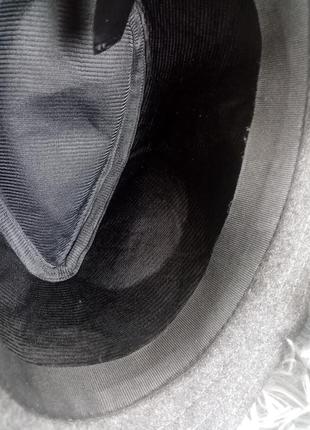Капелюшок жіночий сірий вовняний бант короткі поля f&f5 фото
