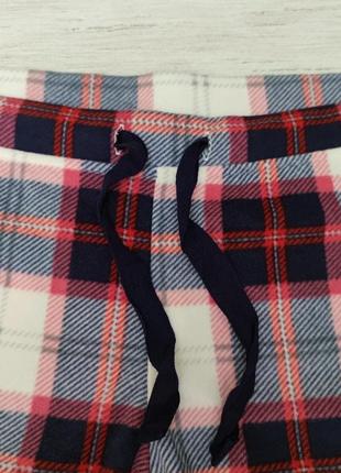 Уютные флисовые штанишки для дома для сна в клетку old navy сша2 фото