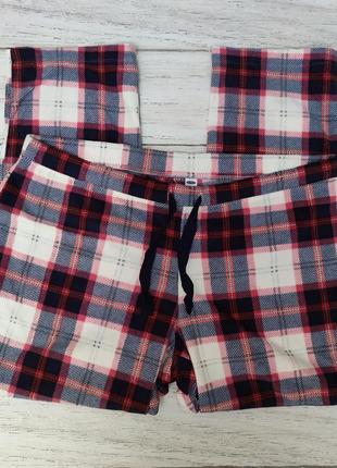 Уютные флисовые штанишки для дома для сна в клетку old navy сша6 фото