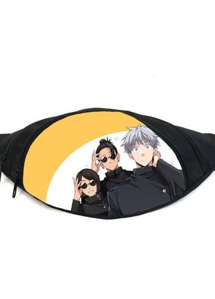 Поясна сумка бананка магічна битва jujutsu kaisen (gb mb 06) gear bag чорна