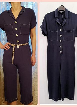 Суперстильный красивый комбинезон с кюлотами primark вискоза+лен