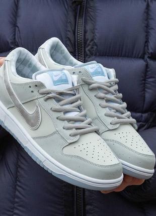 Мужские кроссовки nike sb dunk low white lobster / найк сб данк лоу демисезонные / весенние / летние / осенние низкие белые данки10 фото