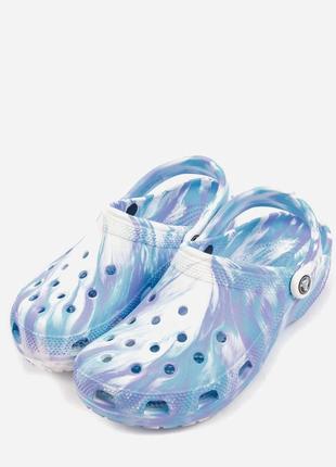 Кроксы crocs classic marbled clog, unisex !