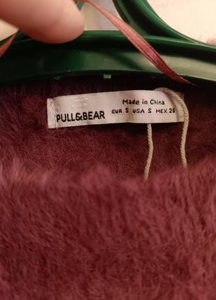 Пухнастий укорочений светрик pull&amp;bear3 фото