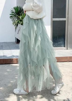 Актуальная модная трендовая юбка из фатина🔥 многослойная фатиновая юбка 🔥тренд 20243 фото