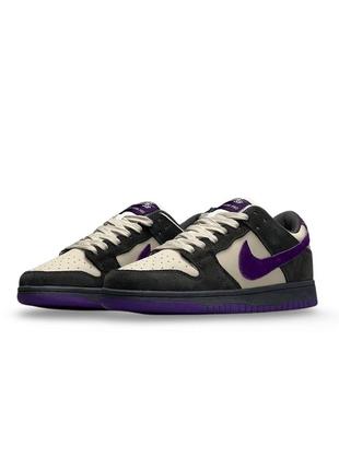 Женские кроссовки nike sb dunk low x otomo katsuhiro grey purple