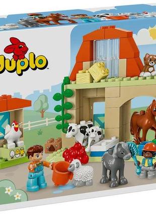 Конструктор lego duplo town догляд за тваринами на фермі 74 деталей (10416)