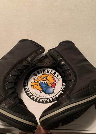 Ботинки altercore leather шерсть зима весна осень мех 11 eye кожа grinders steel ocw dr. martens6 фото