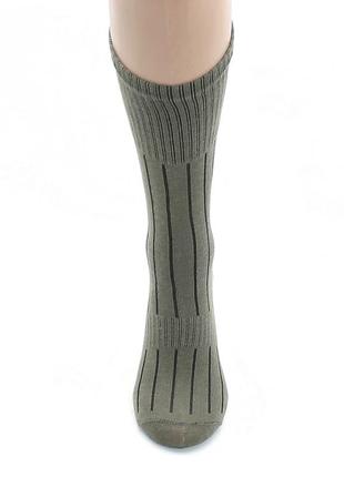 Треккинговые спортивные носки хаки тактические высокие мужские носки демисезонные 41-456 фото