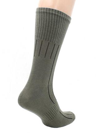 Треккинговые спортивные носки хаки тактические высокие мужские носки демисезонные 41-455 фото