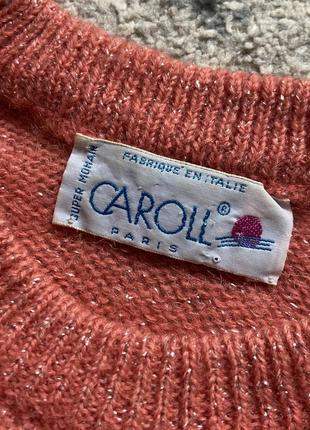 Вінтажний вовняний светр caroll paris6 фото