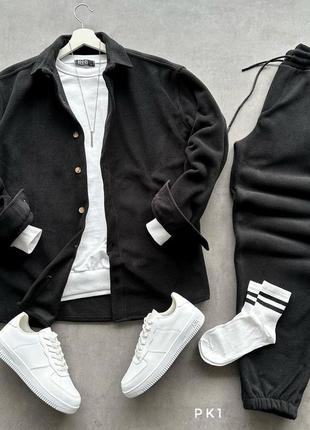 Костюм утепленный оверсайз серый