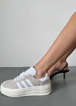 Кросівки adidas gazelle bold grey white — купити в Україні | SHAFA