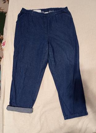 Шикарные джинсы батал на шикарные формы на резинке1 фото