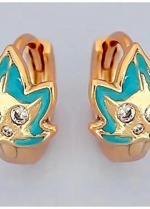 Сережки дитячі xuping довжина: 1,2 см.