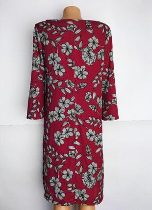 Женское платье миди бордовое юбка винтаж ретро3 фото