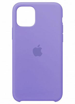 Силіконовий чохол silicone case для iphone 11 фіалковий lilac cream 41 (бампер)