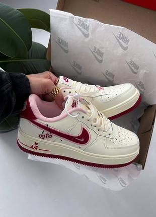 Кроссовки nike air force cherry