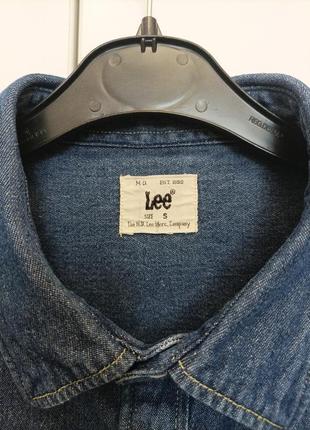 Классная джинсовая рубашка lee, размер s-m.4 фото