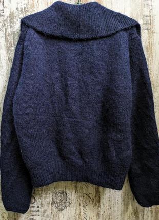 Стильный свитер zara с воротом, шерсть альпаки6 фото