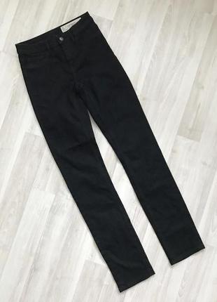 Базові жіночі чорні джинси esmara slim fit medium waist слім середня посадка2 фото