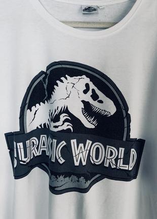 Винтажная футболка мир юрского периода jurassic world.3 фото