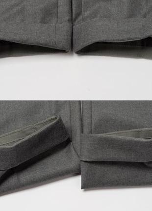 Brioni tigullio grey dress pants&nbsp; мужские классические брюки7 фото