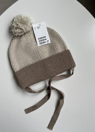 Шапка дитяча бавовняна демісезонна h&m для дівчинки для хлопчика3 фото