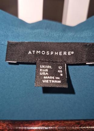 Блузка, рубашка бірюзового кольору, atmosphere, напівпрозора9 фото