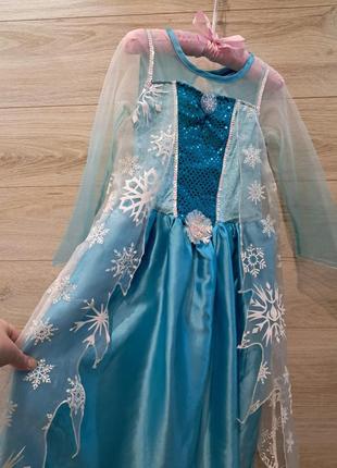 Платье эльзы принцессы disney 6-7л3 фото