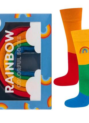 1 пара! яркие носки в подарочной упаковке soxo польша размер 41/46, хлопок, качество супер люкс.