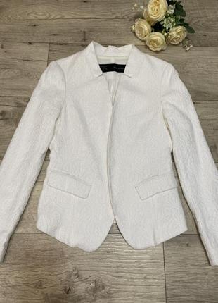 Фактурный пиджак, жакет, накидка zara, р.xxs-xs3 фото