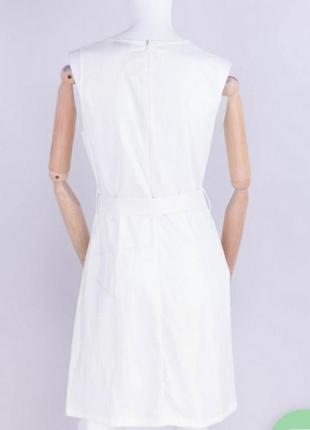 Стильне біле плаття з поясом модний хіт4 фото