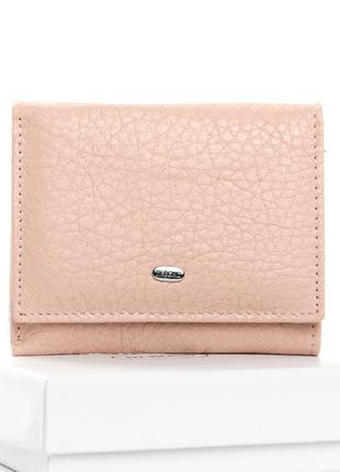 Жіночий рожевий гаманець із натуральної шкіри dr. bond ws-6 pink міні гаманець дівчині