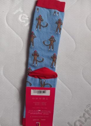 Yo-sox фірмові прикольні високі бавовняні шкарпетки панчохи мартишки мавпи6 фото