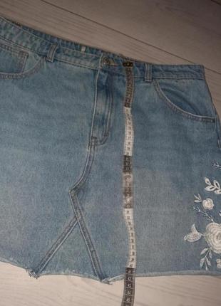 Юбка джинсовая женская замеры на фото4 фото