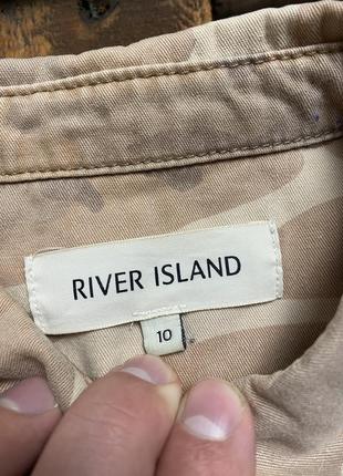 Женский камуфляжный хлопковый жакет river island (ривер айленд мрр идеал оригинал разноцветный)6 фото