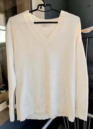 Джемпер свитер белый плюшевый3 фото