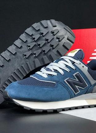 Мужские замшевые кроссовки в сетку на весну в стиле new balance 574 🆕 нью баланс 574