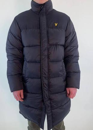 Длинный пуховик lyle &amp; scott