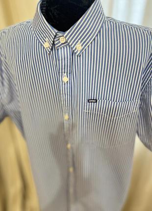 Мужская рубашка с коротким рукавом, superdry, размвр хл